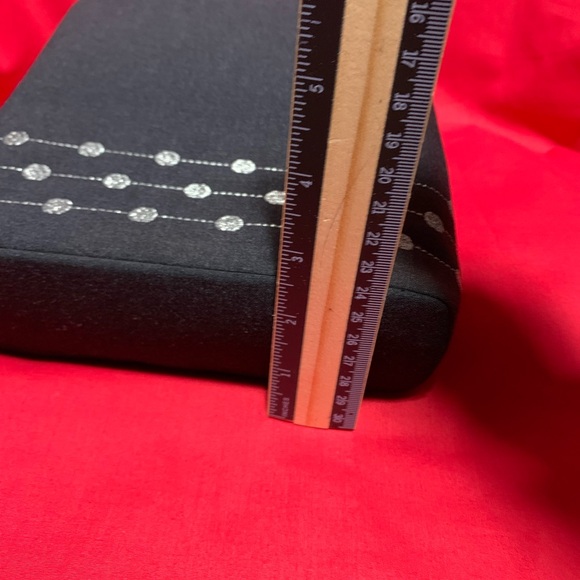 Kate Spade New York Black Canvas Mini Tote Handbag Silver Dot Detail 7”7.5”2.5” - Picture 11 of 14